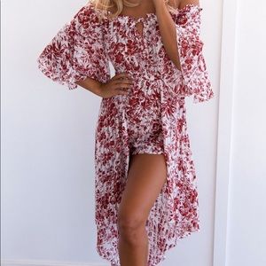 Mura hi-lo romper dress
